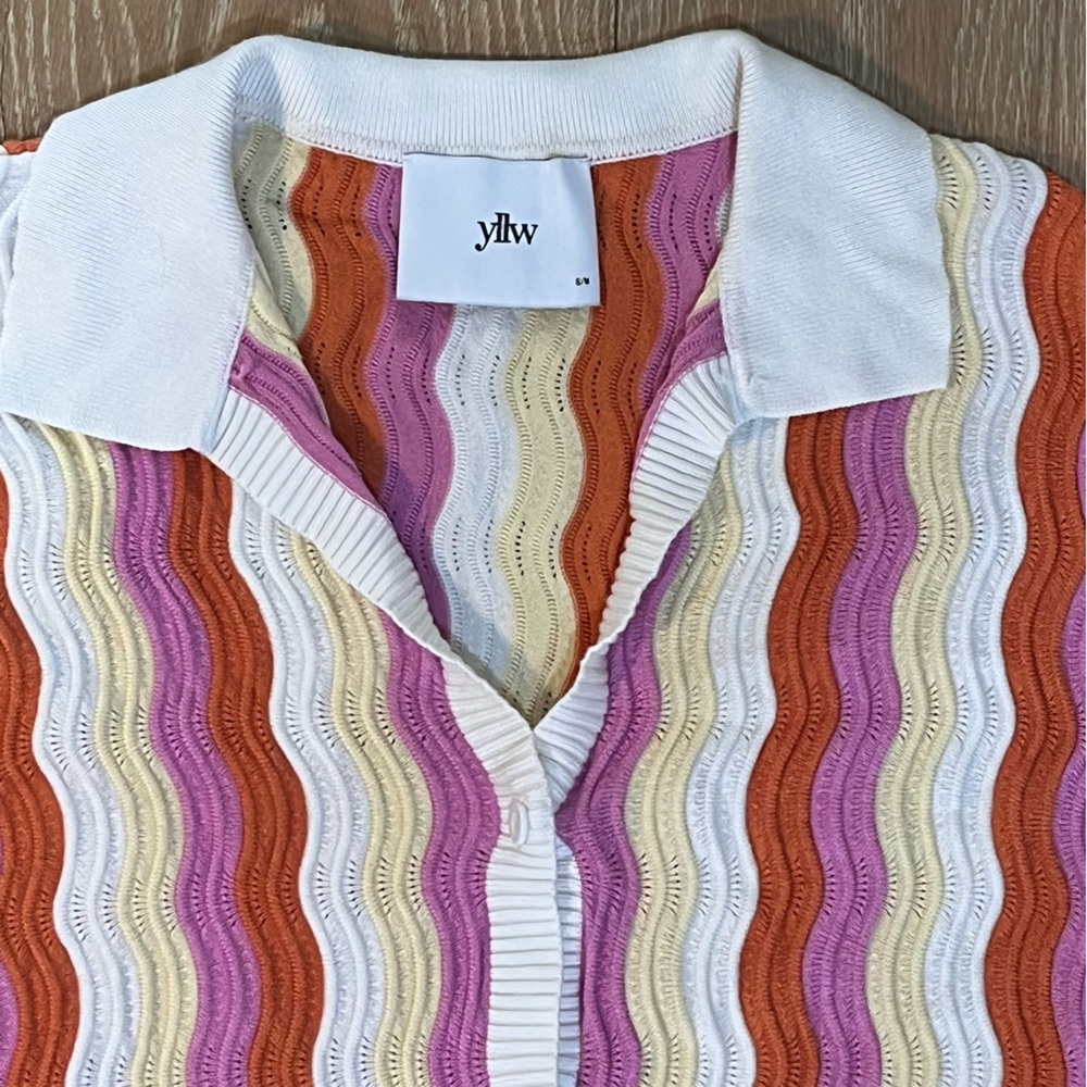 YLLW the Label Knit Felix Dress in Sorbet - size S/M - Picture 5 of 9